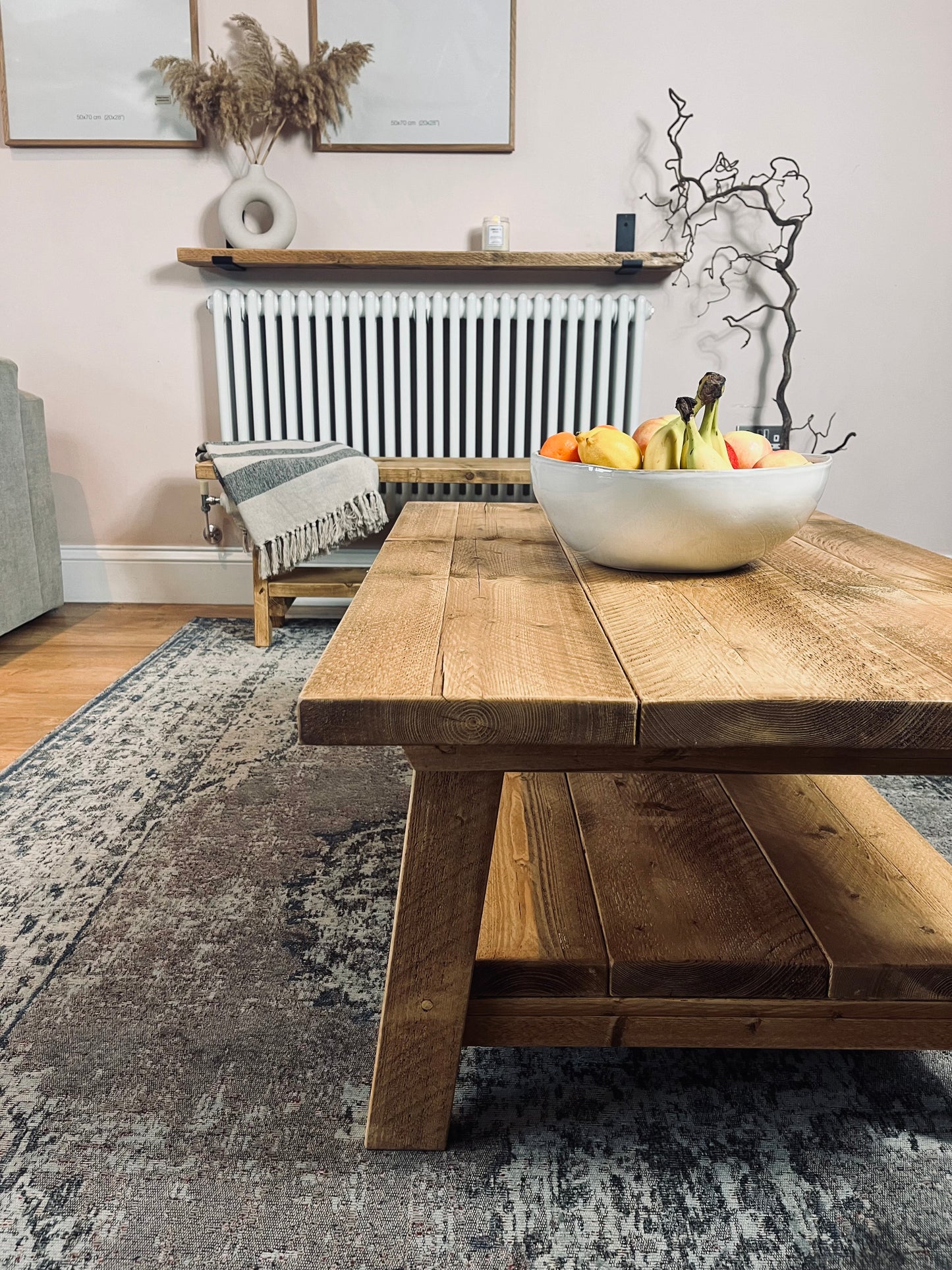 Reclaimed Style Storage Coffee Table