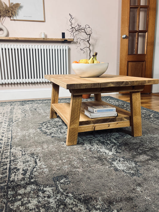 Reclaimed Style Storage Coffee Table