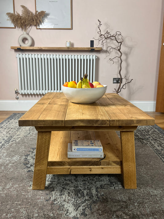 Reclaimed Style Storage Coffee Table