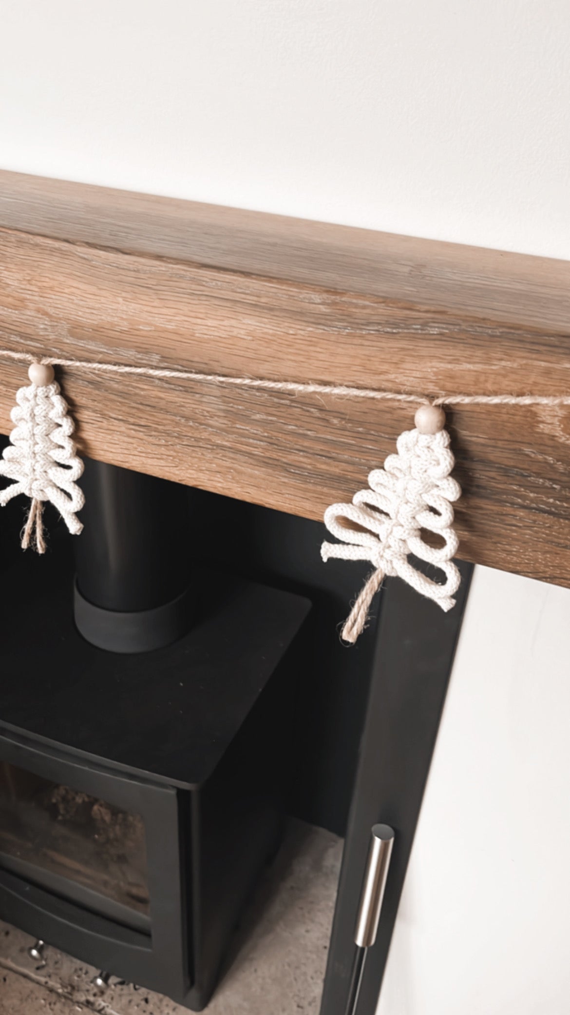 Macrame Scandinavian Style Christmas Tree Garland - Eco-friendly