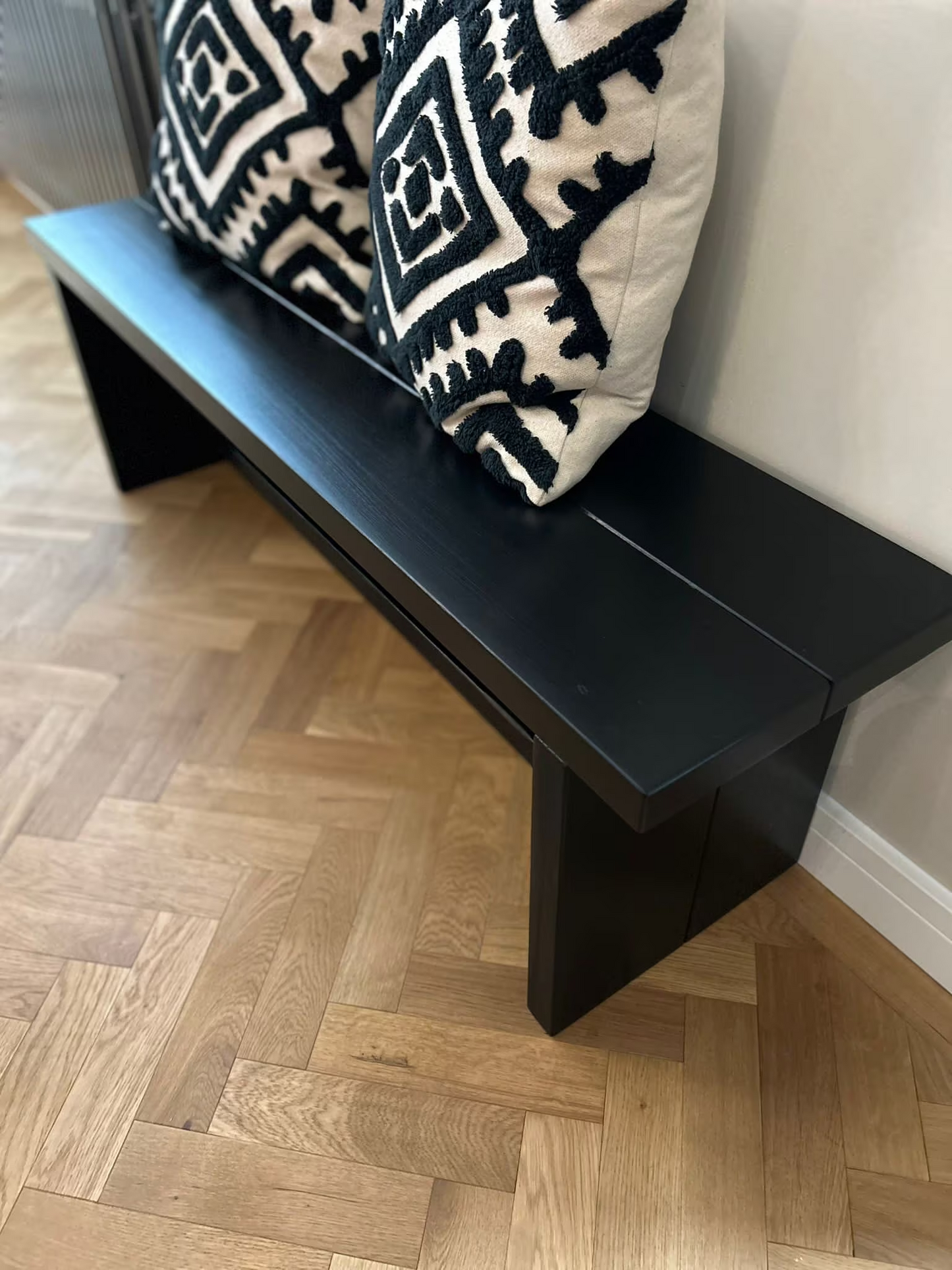 Black Bench / Dining Table Bench - Deep Option