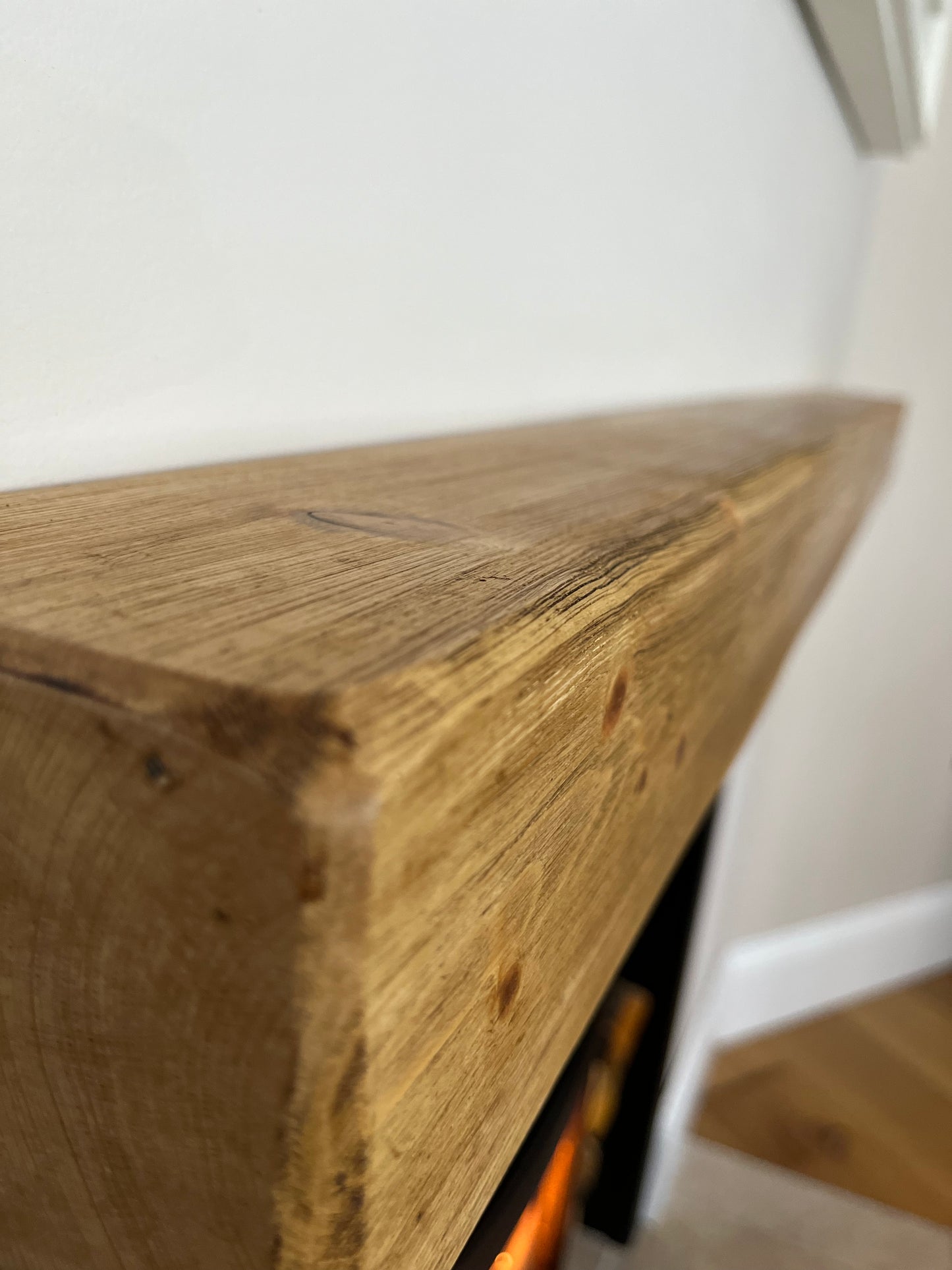 Floating Fireplace Mantle Beam