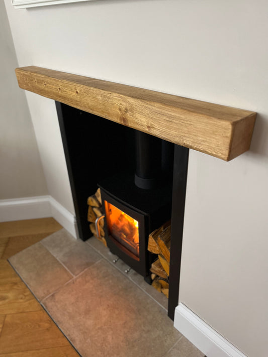 Floating Fireplace Mantle Beam